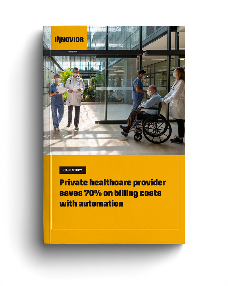 Private healthcare provider saves 70% on billing costs with automation | Innovior Private healthcare provider saves 70% on billing costs with automation | Innovior